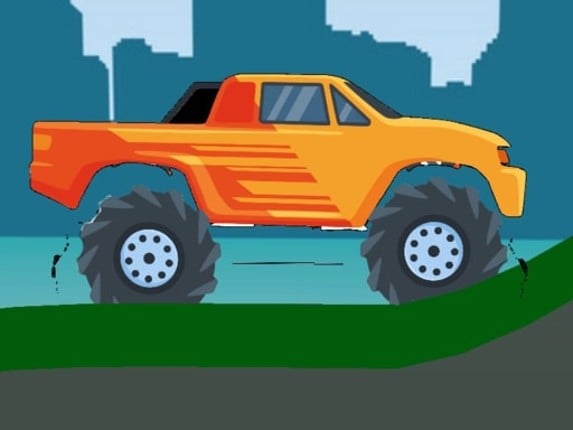 Monster Truck Hill Driving 2D Game Cover