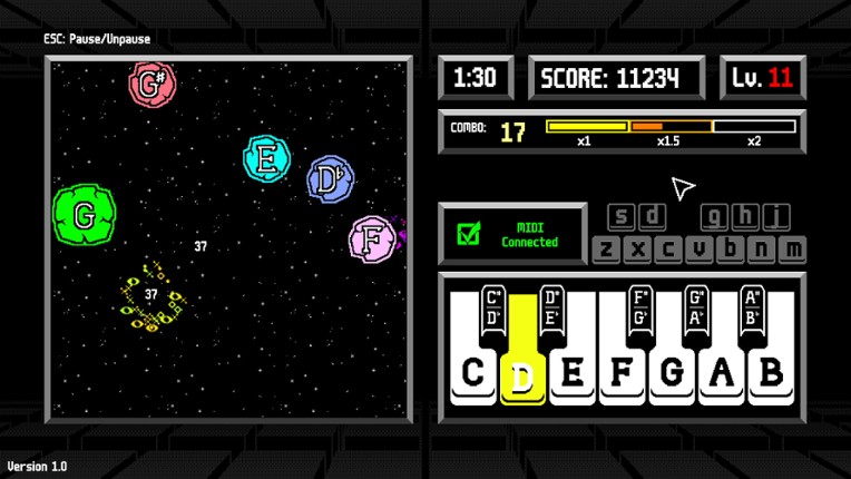 Musical Meteors screenshot