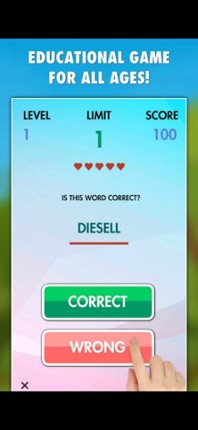 Spelling Challenge Game screenshot