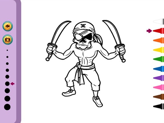 Zombie Coloring Book - Painting Game for Kids screenshot