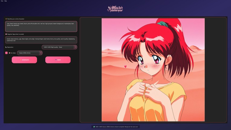 Anime Art Generator - Unlimited AI screenshot