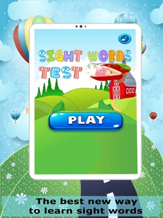 Beginning Sight Word List Test Image