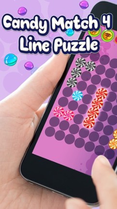 Candy Match 4 Line Puzzle - Play Best Free Retro Colors Matching Game for Kid.s and Adults Image