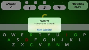 Chemistry Periodic Table of the Elements Quiz Image