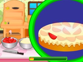 Cooking strawberry short cake Image