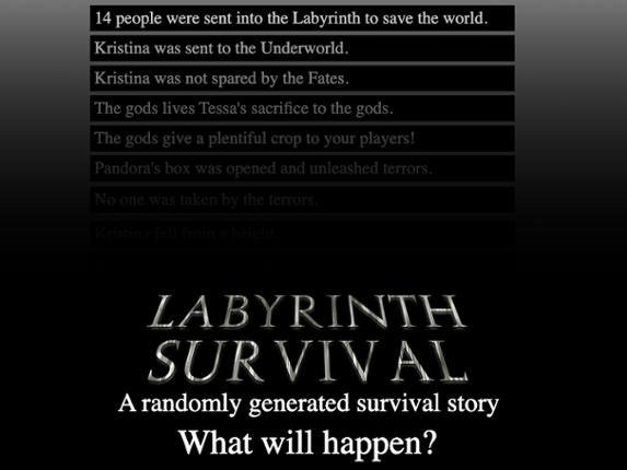 Labyrinth Survival Game Cover