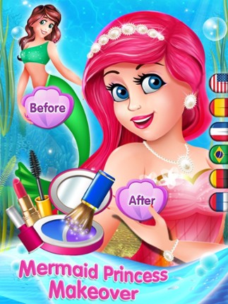 Mermaid Princess Makeover -  Dress Up, Makeup & eCard Maker Game screenshot