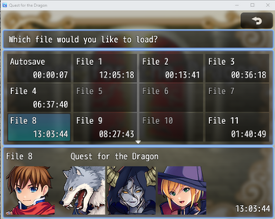 Quest for the Dragon RPG (in Progress) screenshot