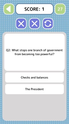 US Citizenship Quiz - Game screenshot