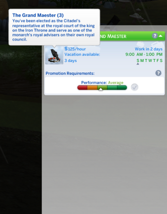 A Series of ASoIaF "Careers" for the Sims 4 Image