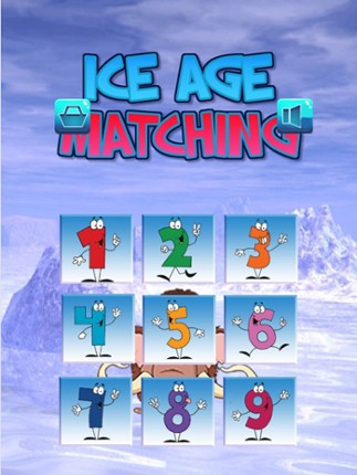 Finding Ice Age Animals In The Matching Cute Cartoon Puzzle Cards Game Image