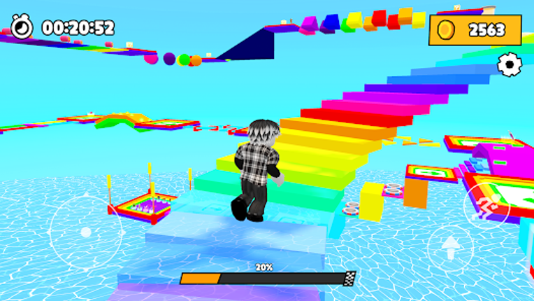 Obby Race: Rainbow Parkour screenshot