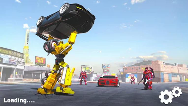 Flying Robot Car Transform screenshot