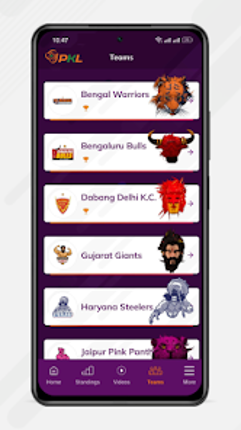 Pro Kabaddi Official App screenshot
