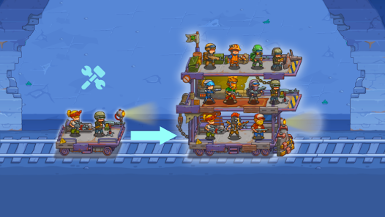 Tower Train: Zombie Defense 2D screenshot