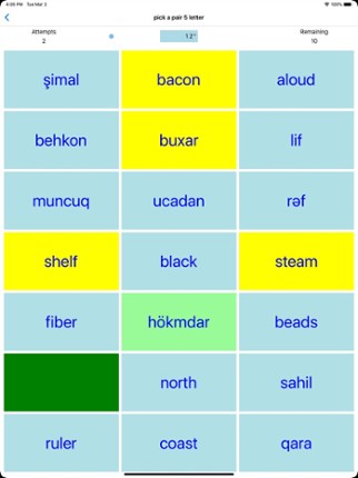 PickAPair Azerbaijani - Eng screenshot