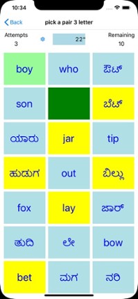 PickAPair Kannada - English Image