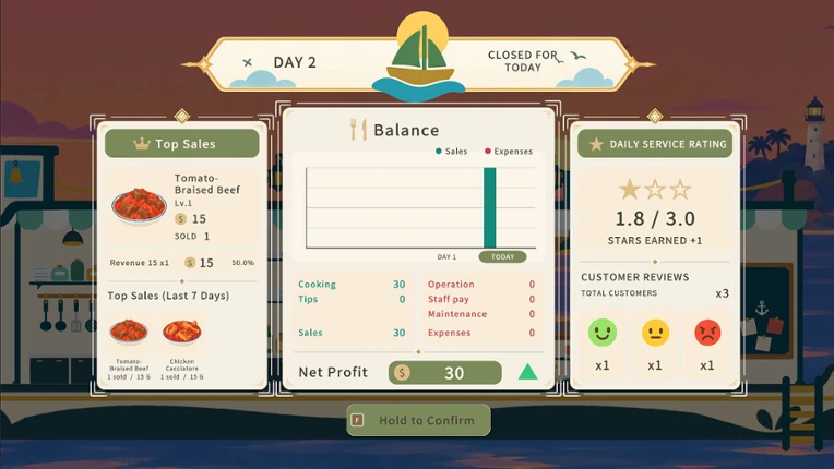 A Wilder Menu Image