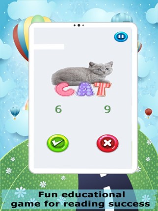 Beginning Sight Word List Test screenshot