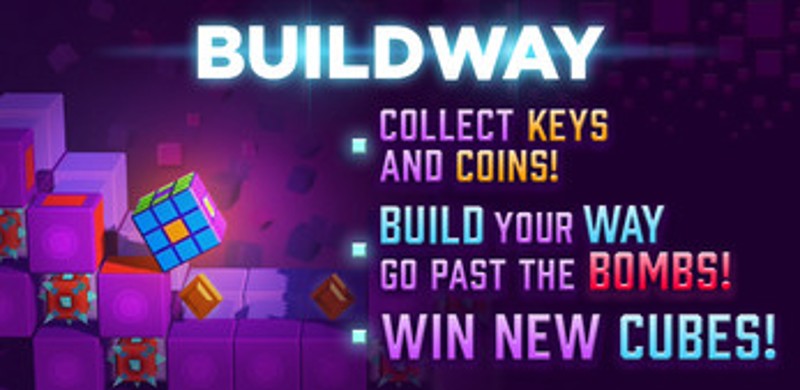 Build Way 3D Arcade retro cube runner puzzle game Image
