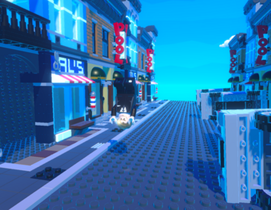 James Bond Runs (but in lego) Image