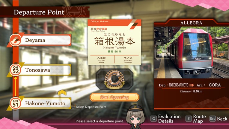 Japanese Rail Sim: Hakone Town of Natural Beauty and Hot Springs screenshot