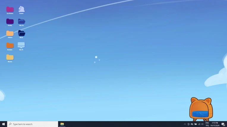Kedi: Living Desktop Cat Image