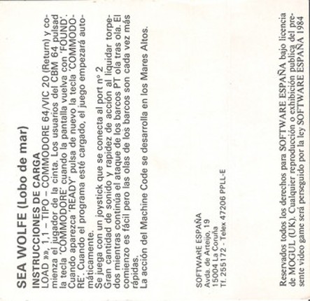 Lobo de Mar (Seawolfe) screenshot