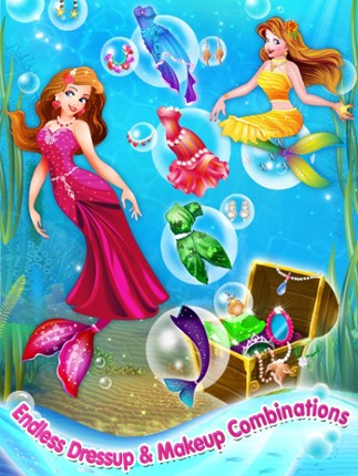 Mermaid Princess Makeover -  Dress Up, Makeup & eCard Maker Game screenshot