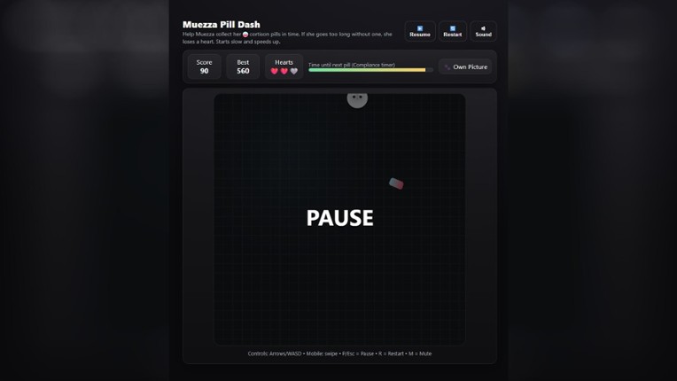 Muezza Pill Dash screenshot