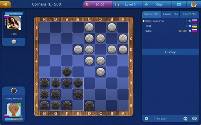 Online Checkers LiveGames screenshot