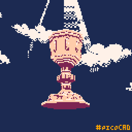 [picoCAD] The Holy Grail Game Cover