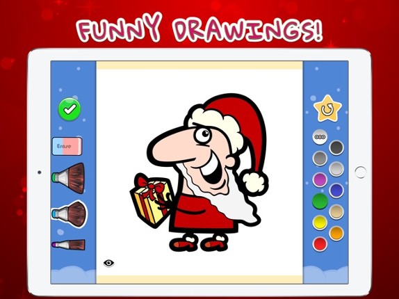 Coloring Your Santa screenshot