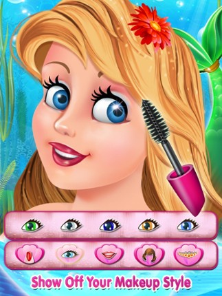 Mermaid Princess Makeover -  Dress Up, Makeup & eCard Maker Game screenshot