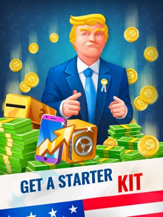 Trump's Empire: idle game screenshot