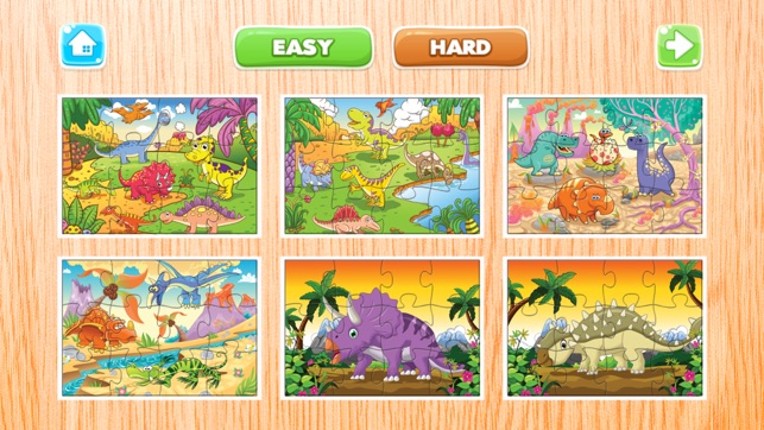 Dinosaur Puzzle Games Free - Dino Jigsaw Puzzles for Kids Toddler and Preschool Learning Games screenshot