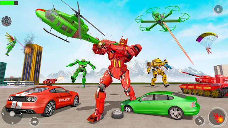 Police Tank Robot Transform 3d screenshot