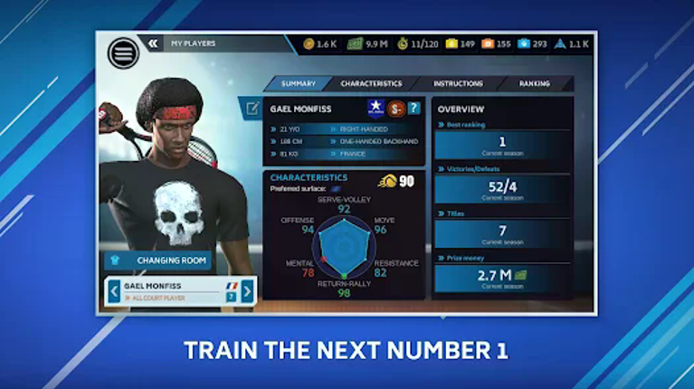 Tennis Manager Mobile Image