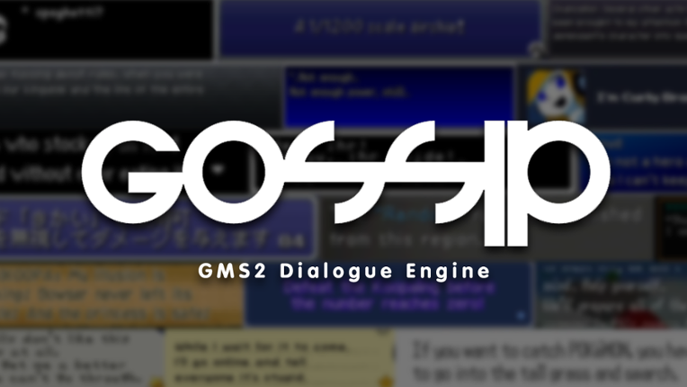 Gossip - GMS2 Dialogue Engine Image