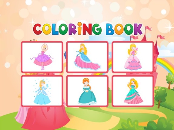 Princess Coloring Book - Painting Game for Kids screenshot