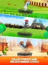 Stickman Trampoline Jumping Image