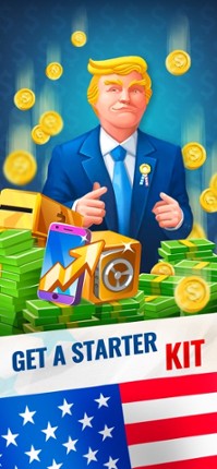 Trump's Empire: idle game screenshot