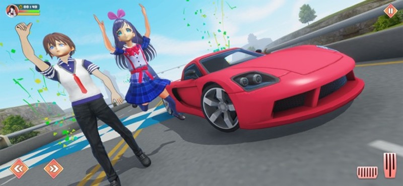 Anime School Girl Love Life 3D screenshot