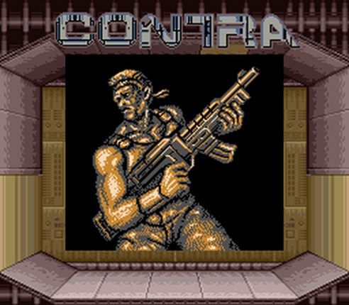 CONTRA: THE ALIEN WARS (魂斗羅スピリッツ) SGB Enhanced PLUS (Super Game Boy) screenshot