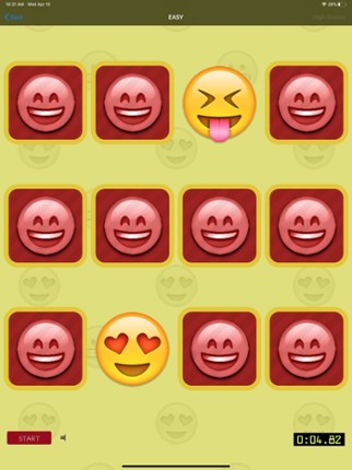 Emoji Matching Game screenshot