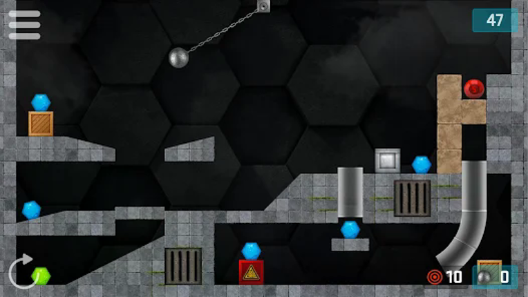 HEXASMASH - Physics Puzzle screenshot