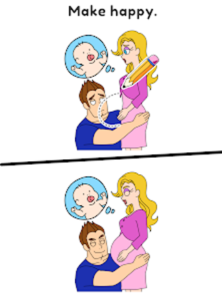 Draw Happy Baby : Puzzle Game Image