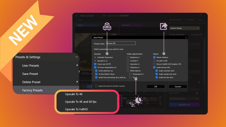 Nero AI Video Upscaler screenshot
