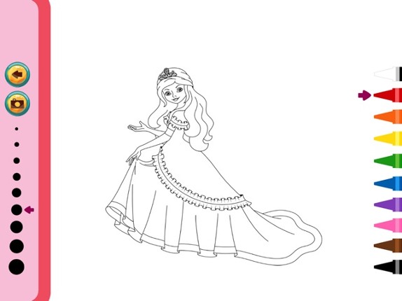Princess Coloring Book - Painting Game for Kids Image