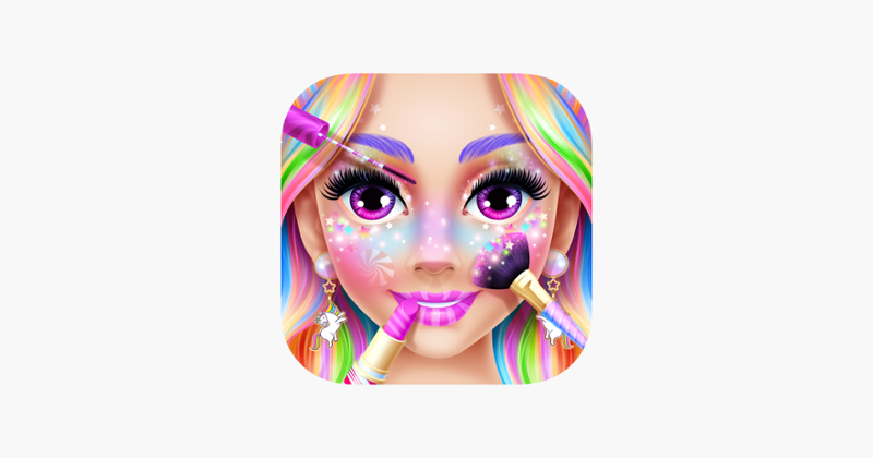 Rainbow Unicorn: Makeup Games Image